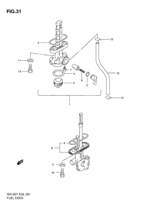 GN125 Топливный кран