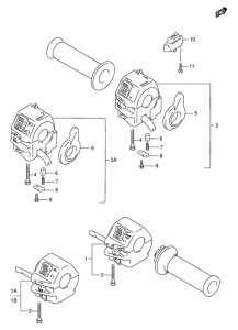 GS500 Рулевой переключатель