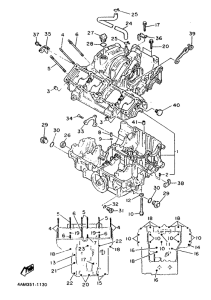 FZX750 Картер двигателя