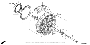 CTX700 DCT Переднее колесо