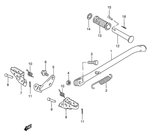 TS50 Stand - footrest
