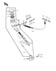 KZ1000 Задний тормозной цилиндр