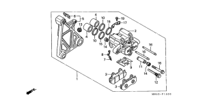 GL1500A Задний суппорт