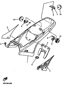 PW80 PW80G Боковая крышка