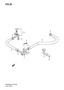 RM-Z450 Топливный кран