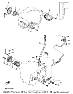 XT600WC (CA ED.) Масляный насос