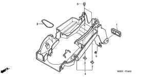 CB600F Заднее крыло