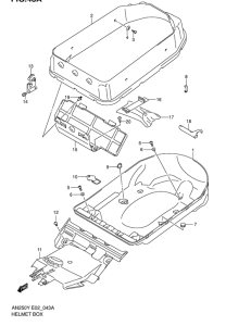 AN250 Багажник для шлема