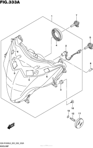 GSX-R1000 Headlamp (Gsx-R1000L5 E03)