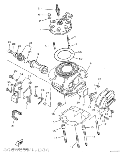 YZ250 Головка цилиндров