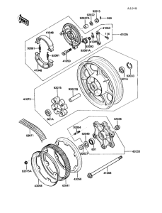 EN450 Заднее колесо / цепь