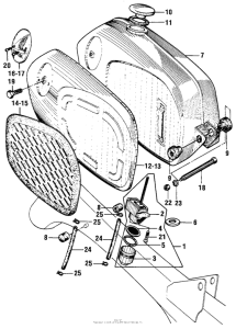 CA200 Топливный бак