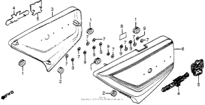 GL1100I Боковые обтекатели