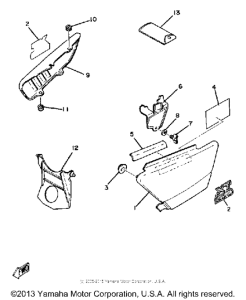 XT250H Side cover - tool