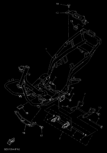 YP125E YP125R Frame comp