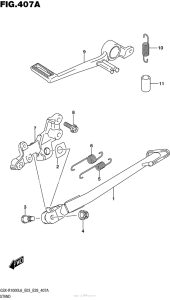 GSX-R1000 Подножка