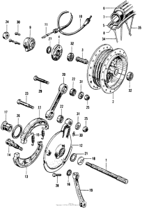 CA160 Ca160 front wheel