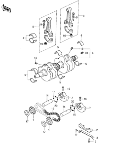 KZ400 Crankshaft / balancer