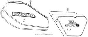 XL500S Xl500s stripes 79-81