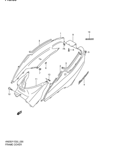 AN250 Обтекатель задний