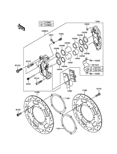 VN1700 Передний тормоз
