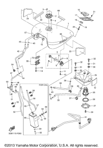 XVS1300A Топливный бак