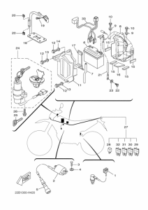 WR125R Equipo electrico