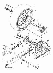 XVS1300CU Переднее колесо