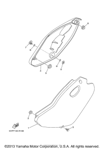 TTR125LW Боковые обтекатели