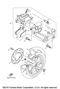 YW125 Переднее колесо