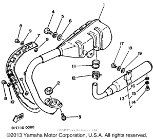 PW50F Выхлопная система