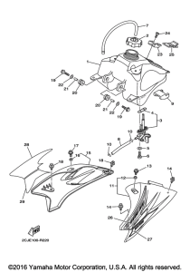 TTR50EG Топливный бак