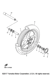 FZ10HCB Переднее колесо