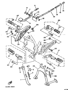 RD125LC Stand. footrest