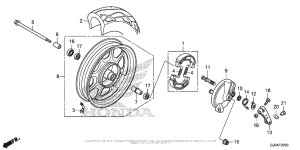 NCH50 Переднее колесо