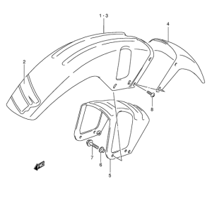 DR800 Переднее крыло