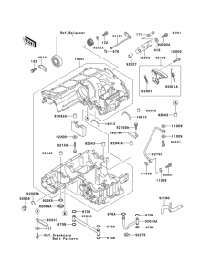 ZX1100 Картер двигателя