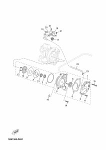 YP125R Водяная помпа