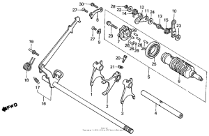 VF700C Вилка переключения передач