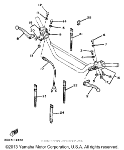 XT200K Handle switch - lever