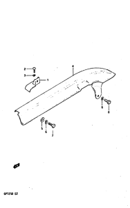 GP125 Кожух цепной передачи