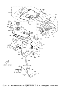 XT250YC Топливный бак