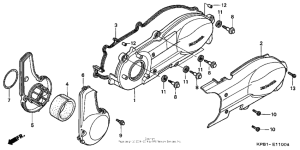 NSS250 Крышка картера левая