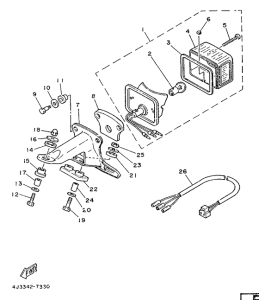 DT125MX Фонарь