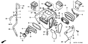 XR400R Воздухоочиститель