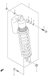 DR-Z400 Задние амортизаторы