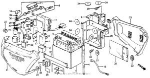 CM200 Side cover + battery