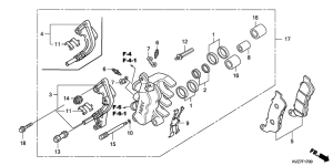 NSS250 (ABS) Передний суппорт
