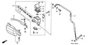XLR125 Fr. brake master cylinder
