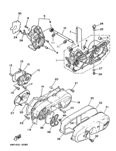 CY90 Картер двигателя